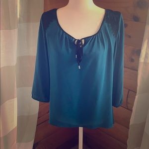 Teal blouse